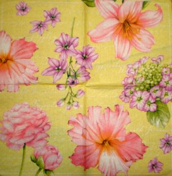 003 Hydrangeas - 3-ply (pink) - Ihr